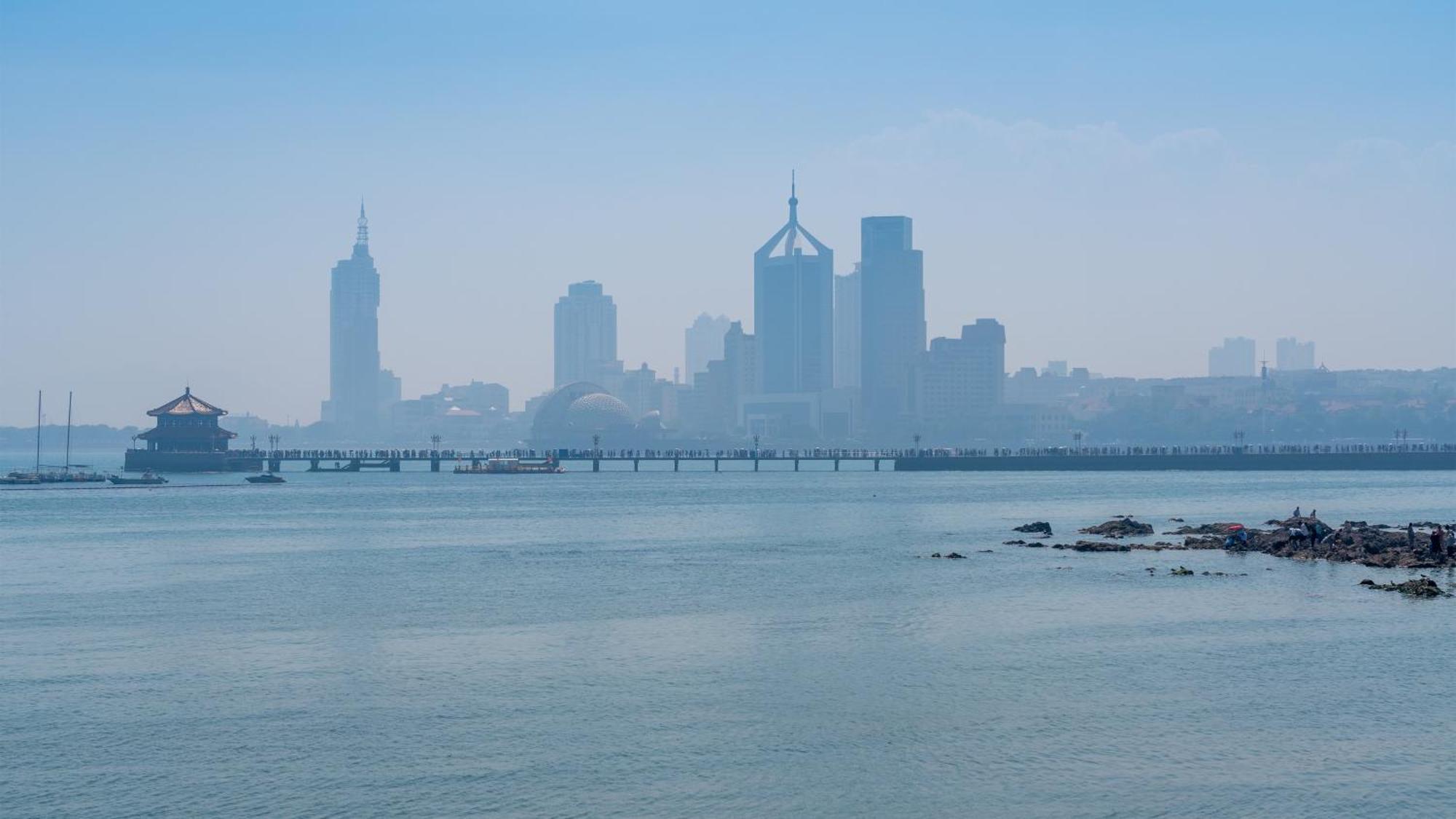 Holiday Inn Express Qingdao Shibei By Ihg Esterno foto