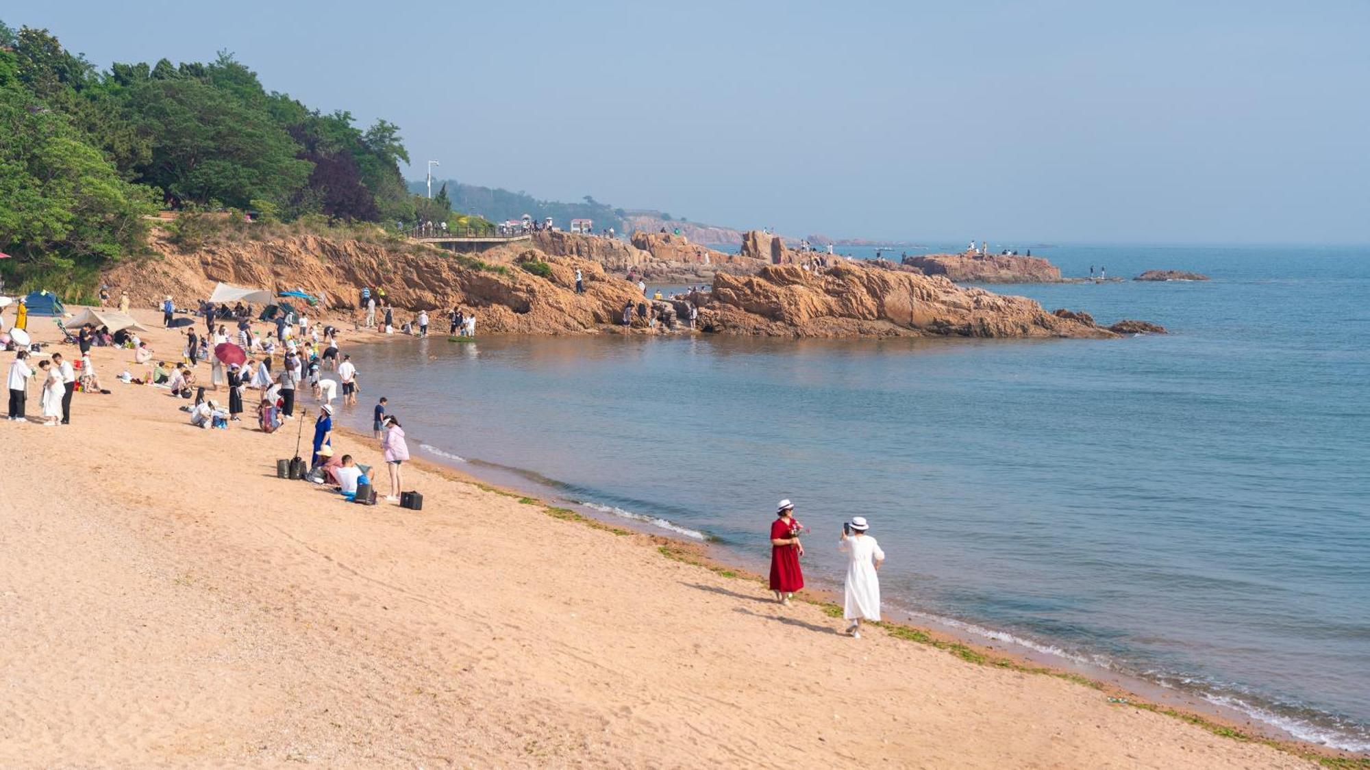 Holiday Inn Express Qingdao Shibei By Ihg Esterno foto